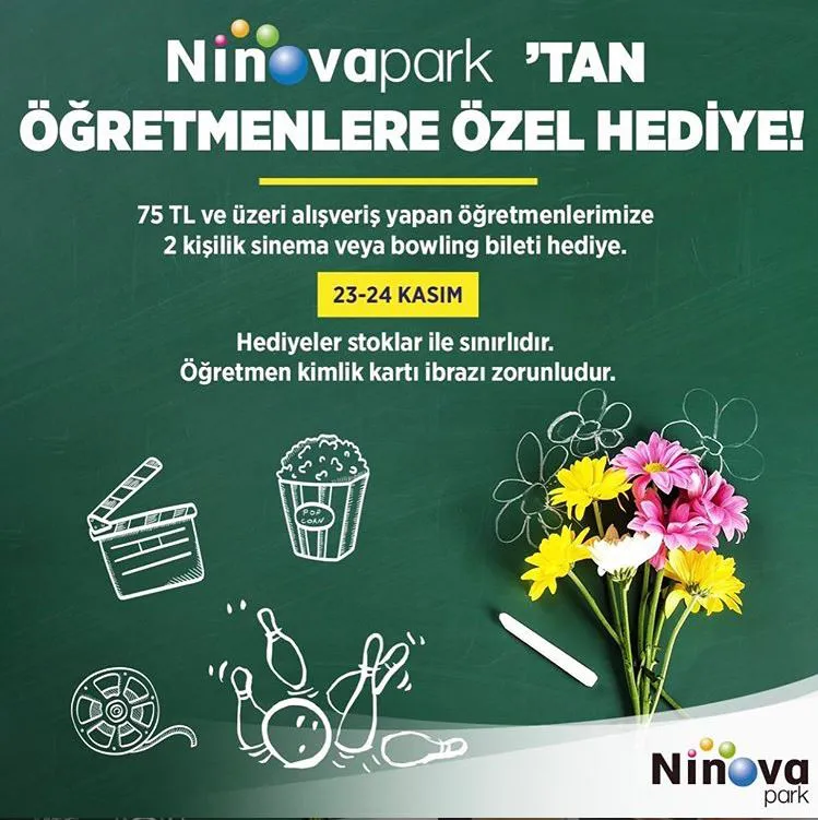 Öğretmenlerimizin hediyesi Ninovapark’ta!