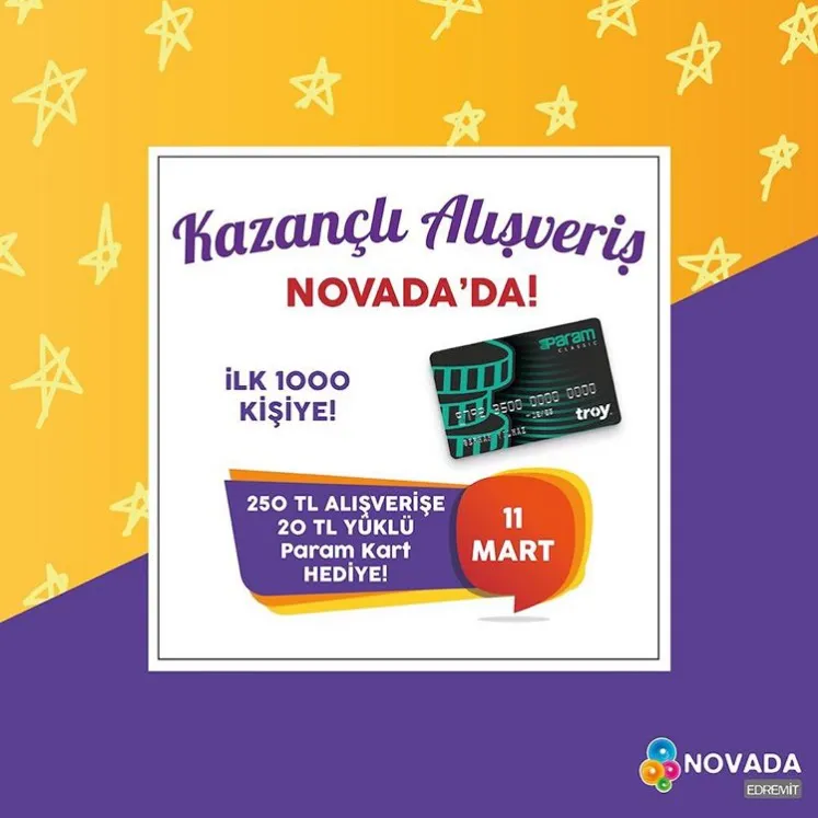 Kazançlı Alışveriş Novada Edremit’te!⠀ Kazançlı Alışveriş Novada Edremit’te!⠀