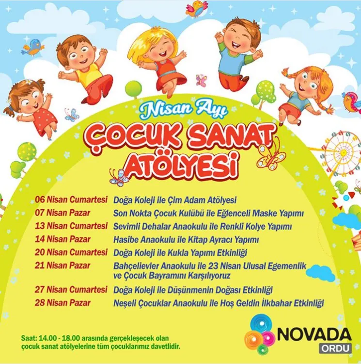 Novada Ordu Çocuk Sanat Atölyesi! Novada Ordu Çocuk Sanat Atölyesi!