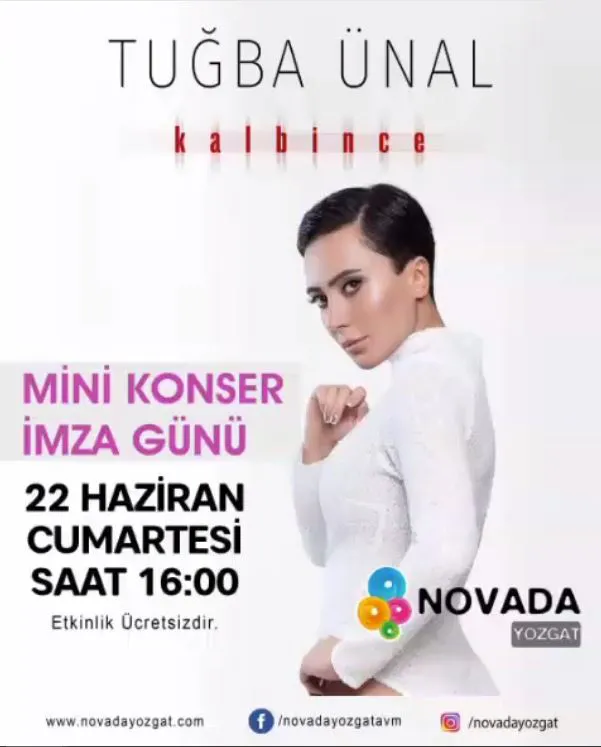 Novada Yozgat Tuğba Ünal Mini Konser ve İmza Günü!