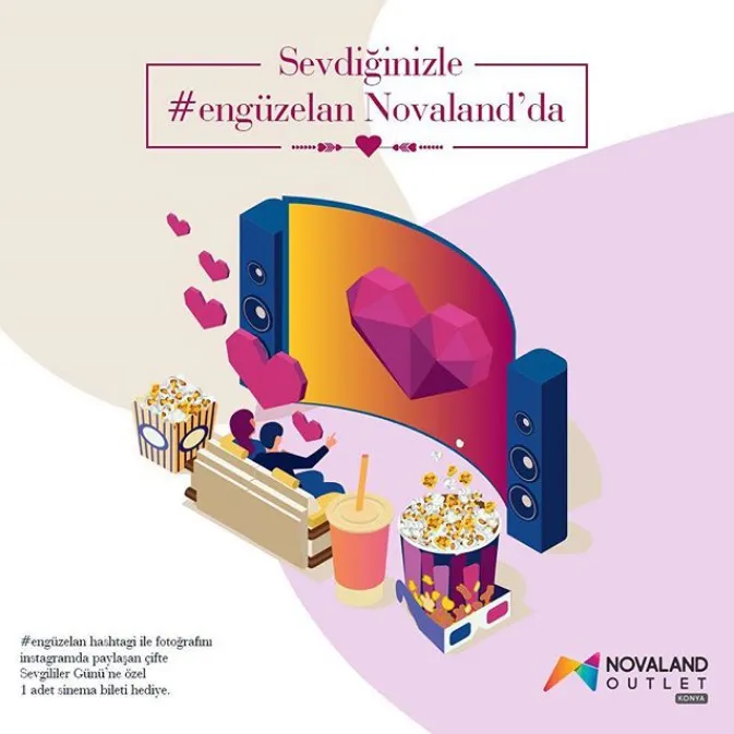 Novaland Outlet Sevgililer günü sinema bileti kampanyası! Novaland Outlet Sevgililer günü sinema bileti kampanyası!