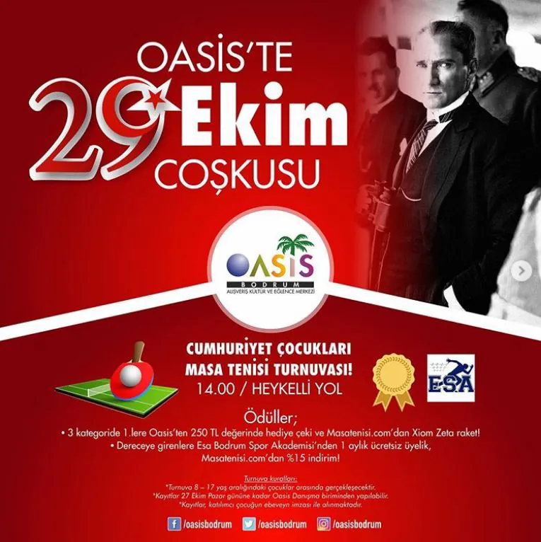 Oasis’te 29 Ekim Coşkusu! Oasis’te 29 Ekim Coşkusu!