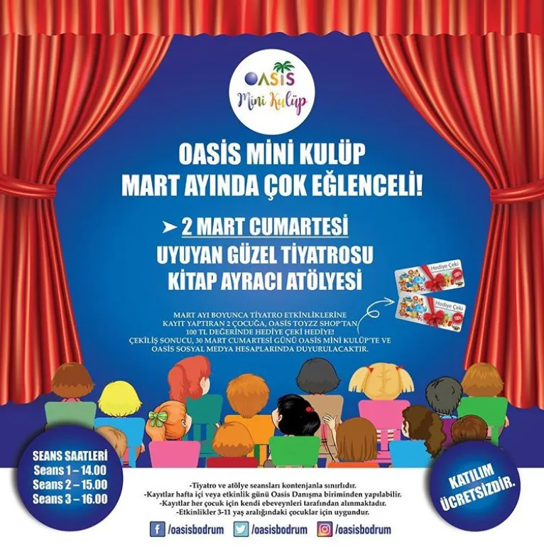 Oasis Mini Kulüp Mart Ayında Çok Eğlenceli! 