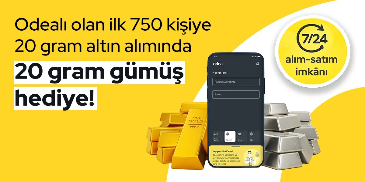 Odeabank ile Altına Yatırım, Gümüş Hediye!