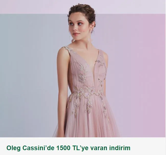 Oleg Cassini’de 1500 TL’ye varan indirim