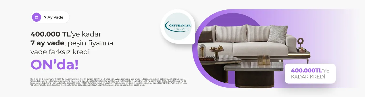 Özturanlar Mobilya %0 Faizli Kredi Kampanyası