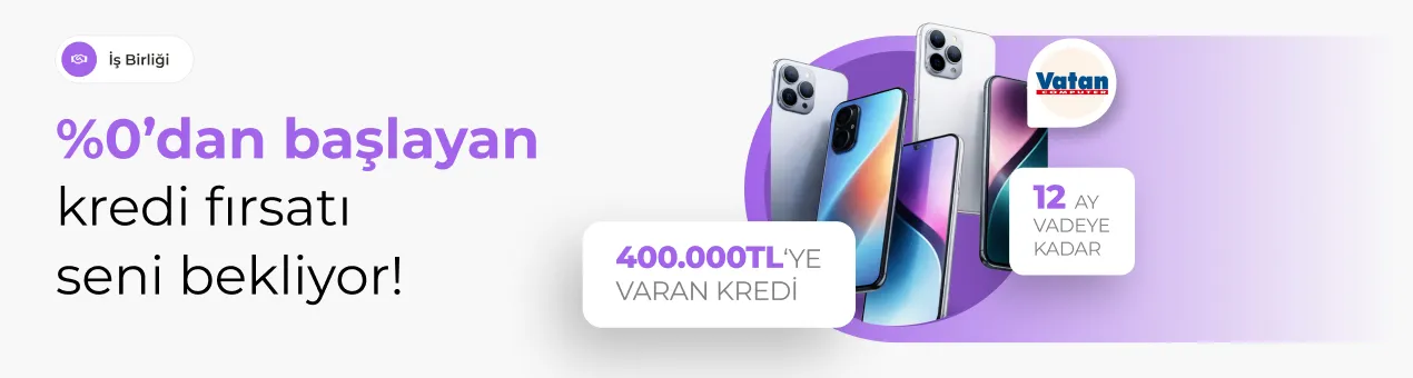 Vatan Cep Telefonu Kampanyası: %0 Faizle Taksit!