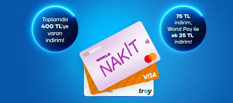 Yapı Kredi World ile Ön Ödemeli Kartlarda Büyük İndirim Fırsatı! 
