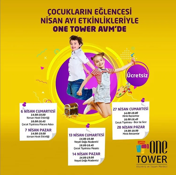 One Tower AVM Nisan Ayı Etkinlikleri!
