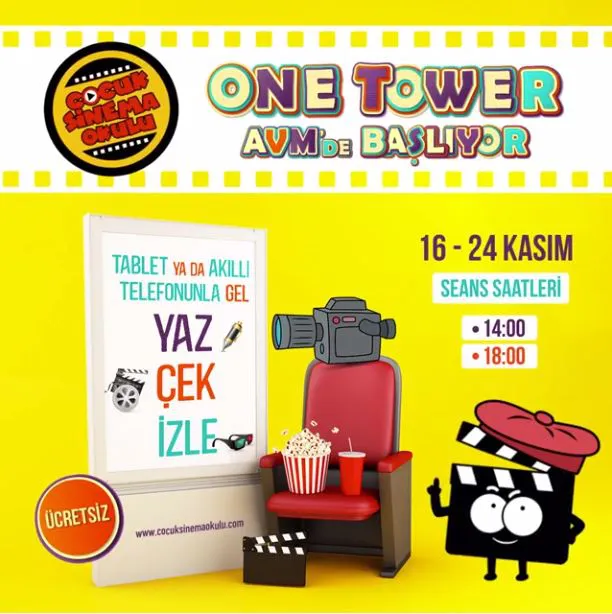 One Tower AVM Çocuk Sinema Okulu!