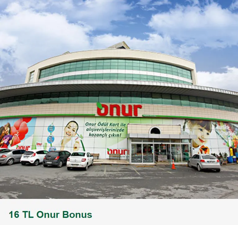 16 TL Onur Bonus!