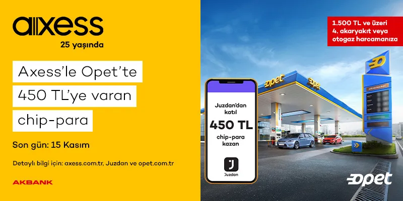 Opet Akbank Kredi Kartı Kampanyası - Kazanma Fırsatı!