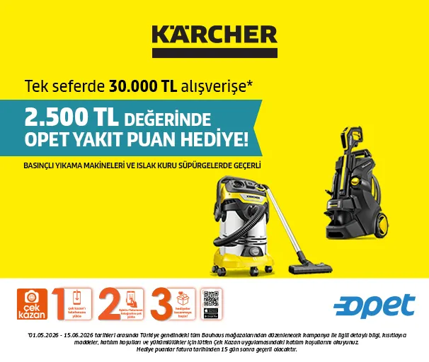 Opet ile Çek Kazan Karcher Kampanyası