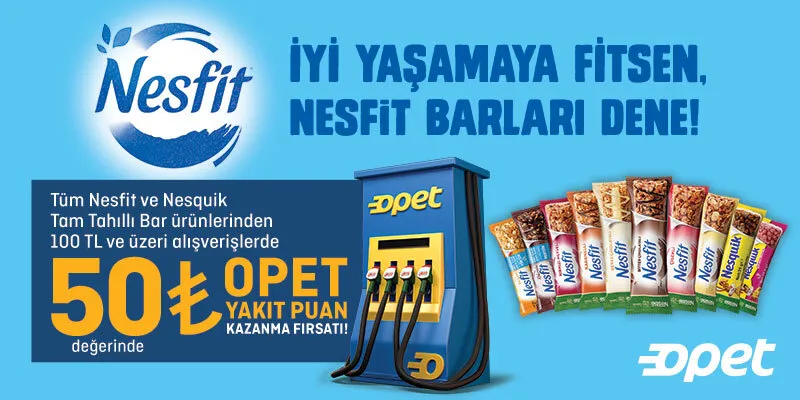 Opet Nestle Nesfit & Nesquik Kampanyası - Yakıt Puanı