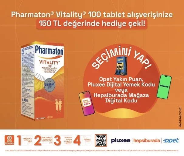 Opet ile Çek Kazan Pharmaton Kampanyası