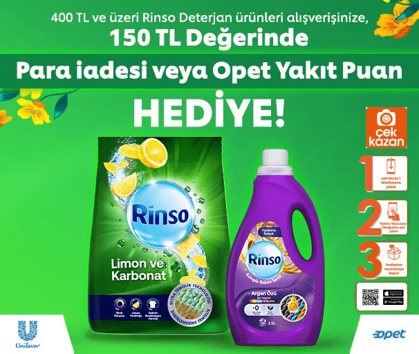 Opet ile Çek Kazan Rinso Kampanyası