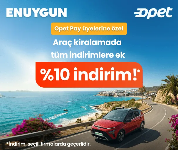 Opet ile Enuygun Araç Kiralama Kampanyası