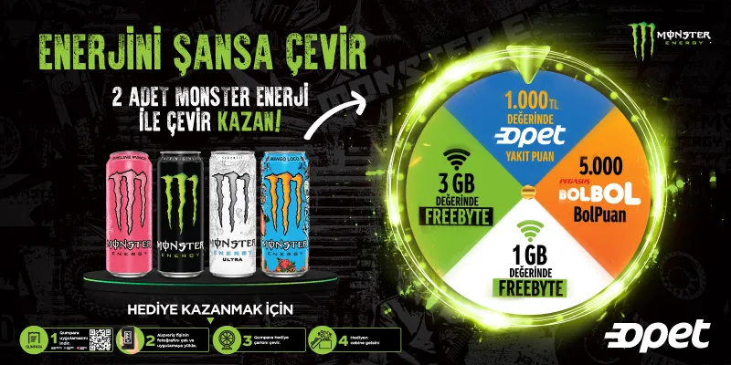 Opet x Monster Enerji: Yakıt Puan Kampanyası