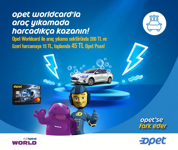 Opet Worldcard Araç Yıkama Kampanyası