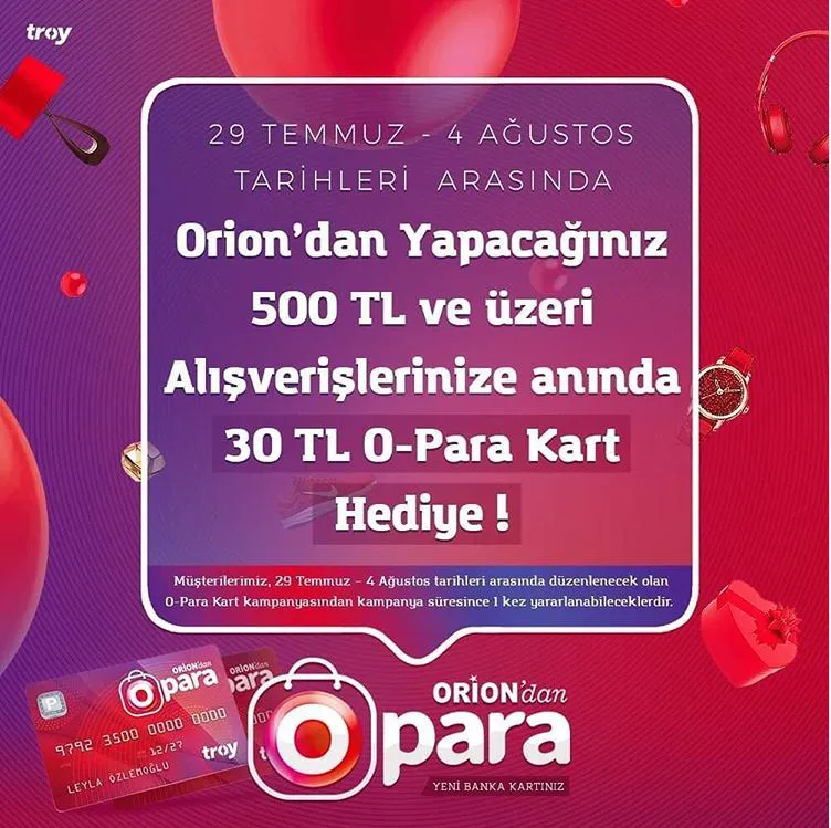 Çorlu Alışveriş Fuarı'na özel Orion O-Para Kart Kampanyası başladı! Çorlu Alışveriş Fuarı'na özel Orion O-Para Kart Kampanyası başladı!