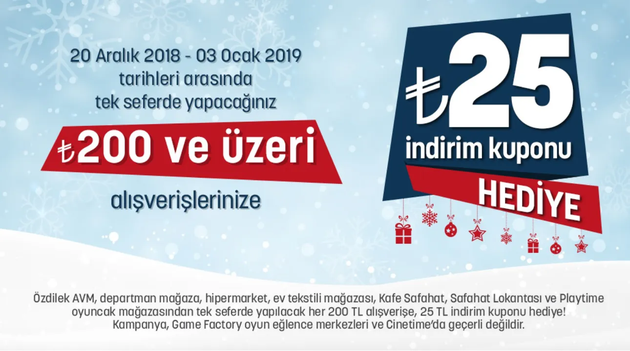 Özdilek 25 TL İndirim Kuponu Kampanyası! Özdilek 25 TL İndirim Kuponu Kampanyası!