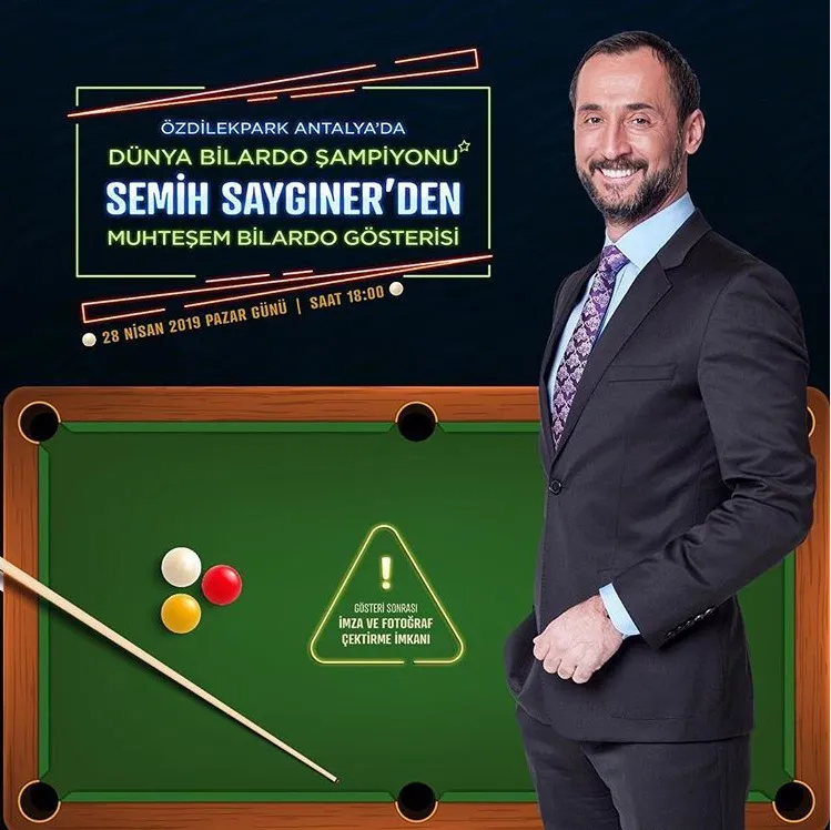 Semih Saygıner 28 Nisan'da ÖzdilekPark Antalya'da!
