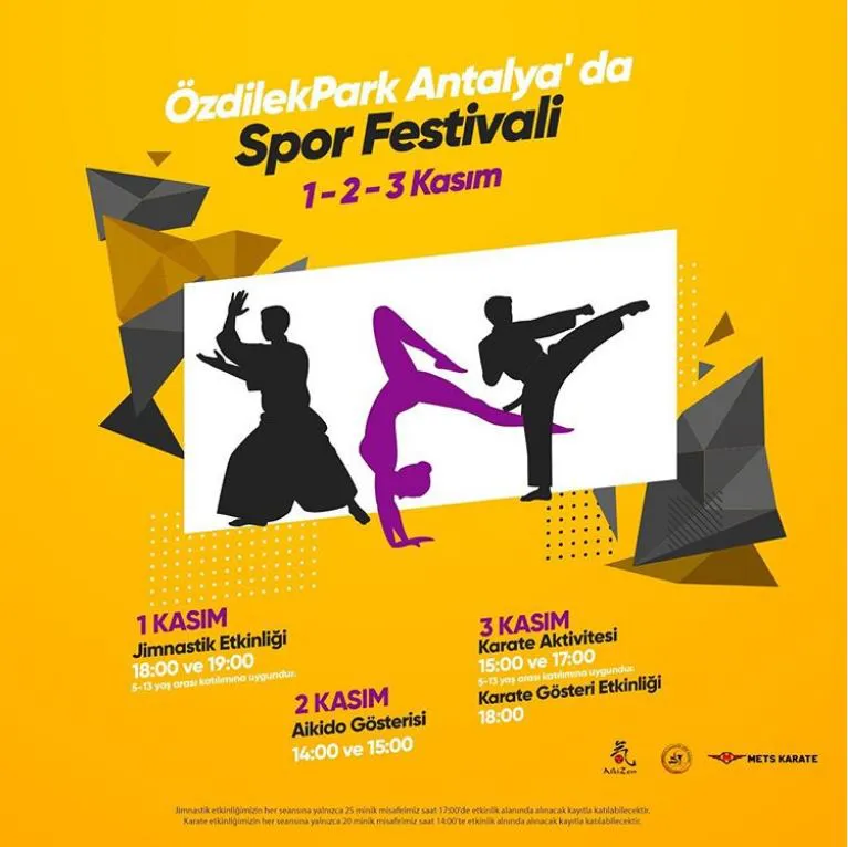 ÖzdilekPark Antalya'da Spor Festivali başlıyor ÖzdilekPark Antalya'da Spor Festivali başlıyor