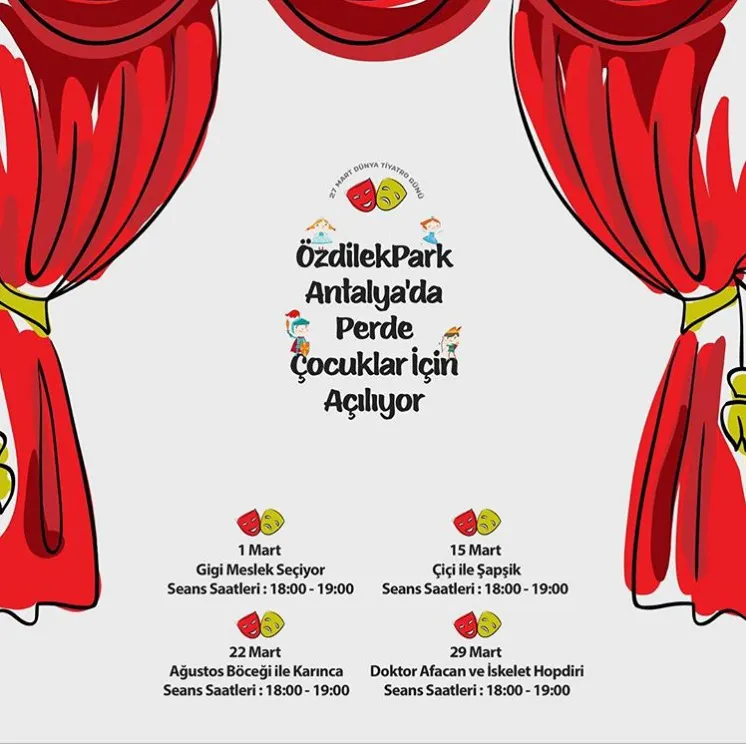 ÖzdilekPark Antalya'da Perdeler çocuklar için açılıyor! ÖzdilekPark Antalya'da Perdeler çocuklar için açılıyor!