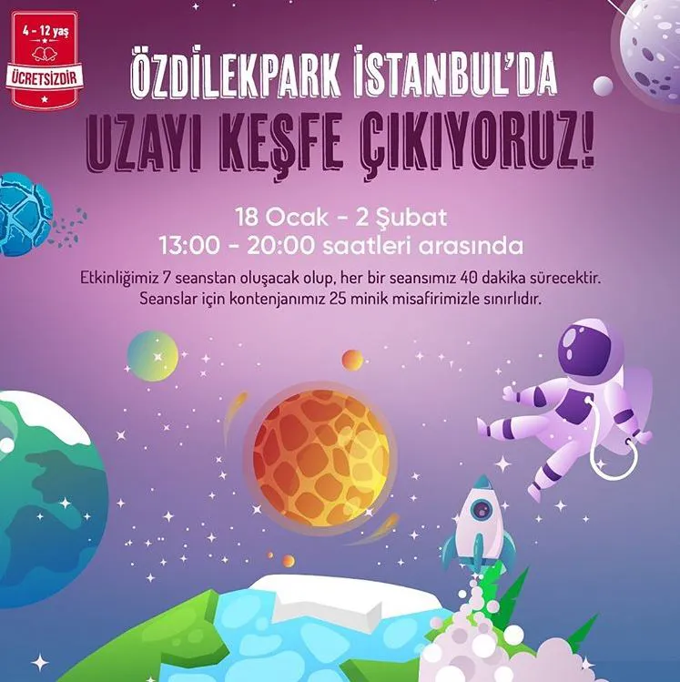 ÖzdilekPark İstanbul'da Uzayı Keşfe Çıkıyoruz!