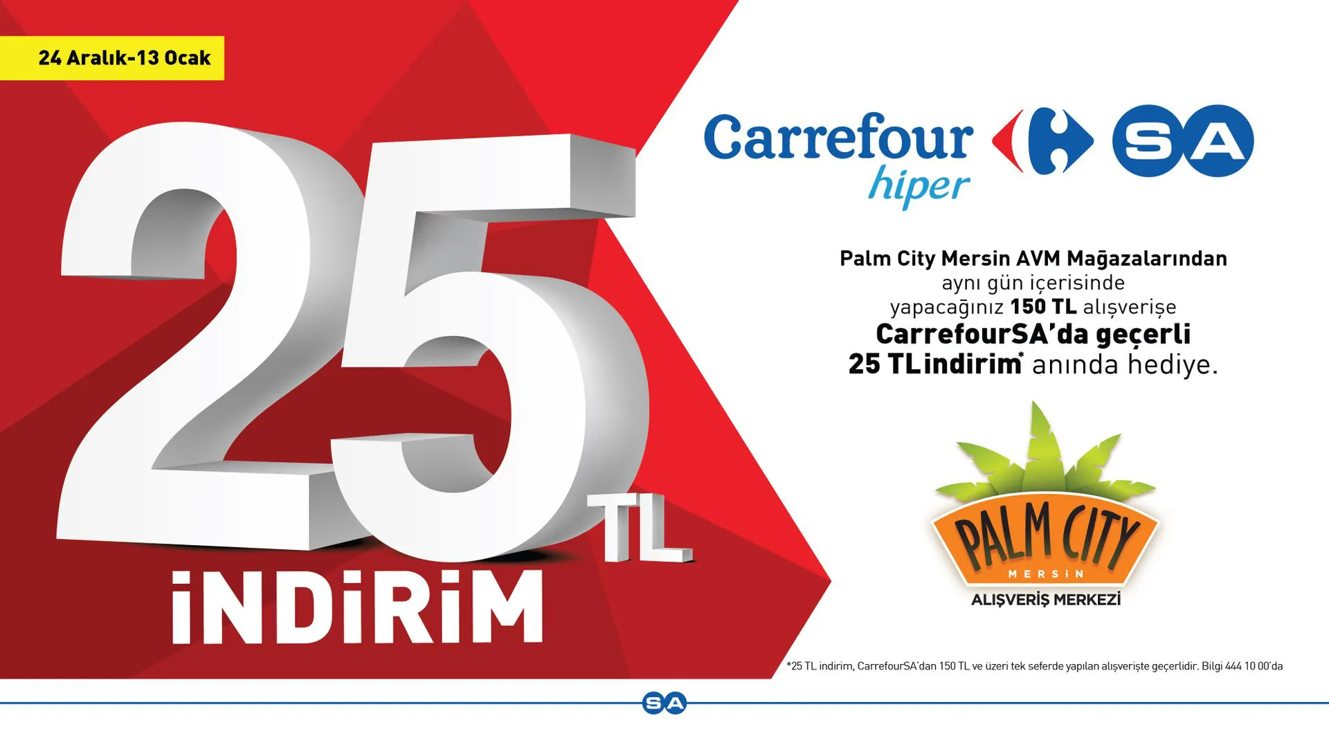 Palm City Mersin’de alışverişleriniz CarrefourSA’da kazandırıyor!