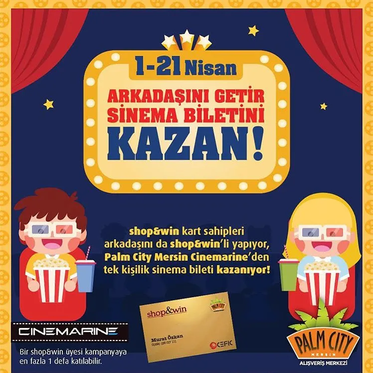 Arkdaşını Getir Sinema Biletini Kazan! Arkdaşını Getir Sinema Biletini Kazan!