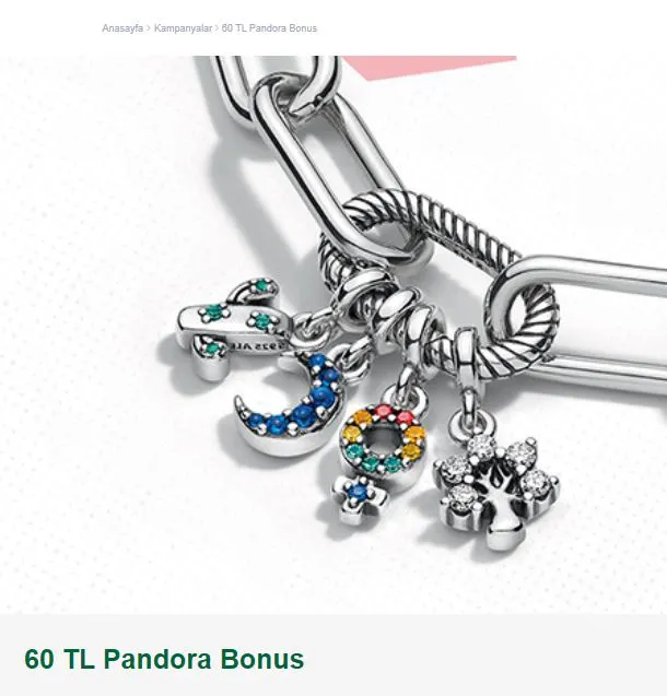 60 TL Pandora Bonus