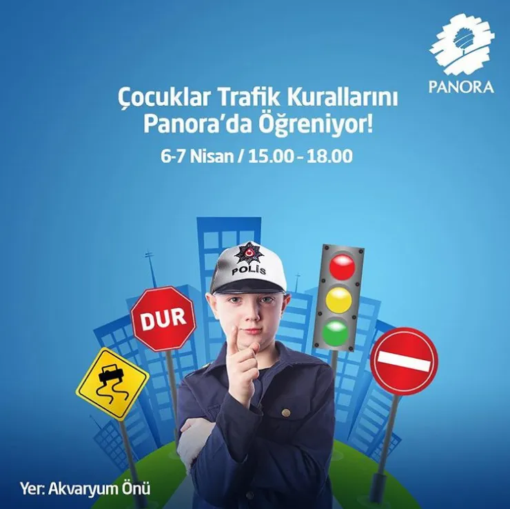Çocuklar Trafik Kurallarını Panora'da Öğreniyor!