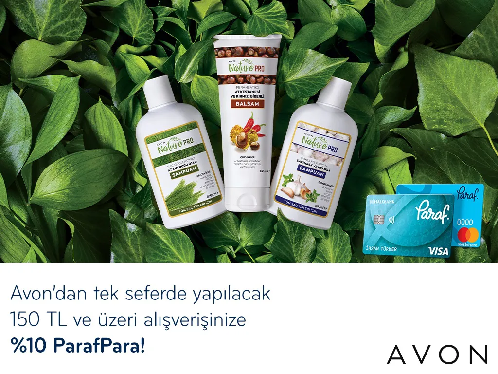 Paraf ile Avon'da %10 ParafPara Fırsatı! Paraf ile Avon'da %10 ParafPara Fırsatı!