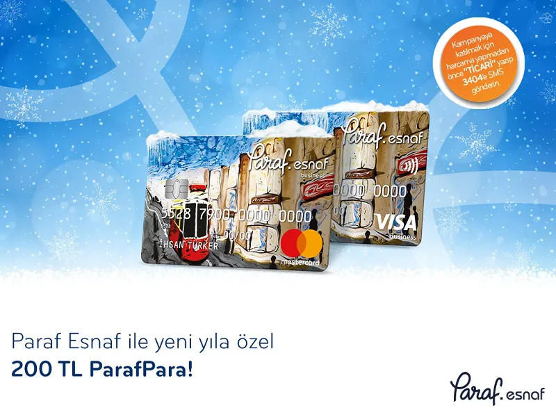 Paraf Esnaf ile Yeni Yıla Özel  200 TL ParafPara Fırsatı!