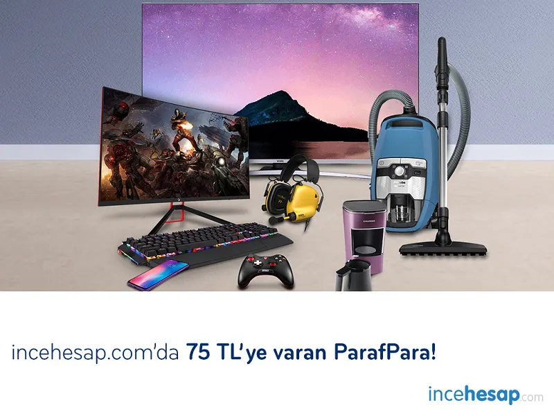 İncehesap.com’da 75 TL’ye Varan ParafPara ve Peşin fiyatına 5 taksit! İncehesap.com’da 75 TL’ye Varan ParafPara ve Peşin fiyatına 5 taksit!