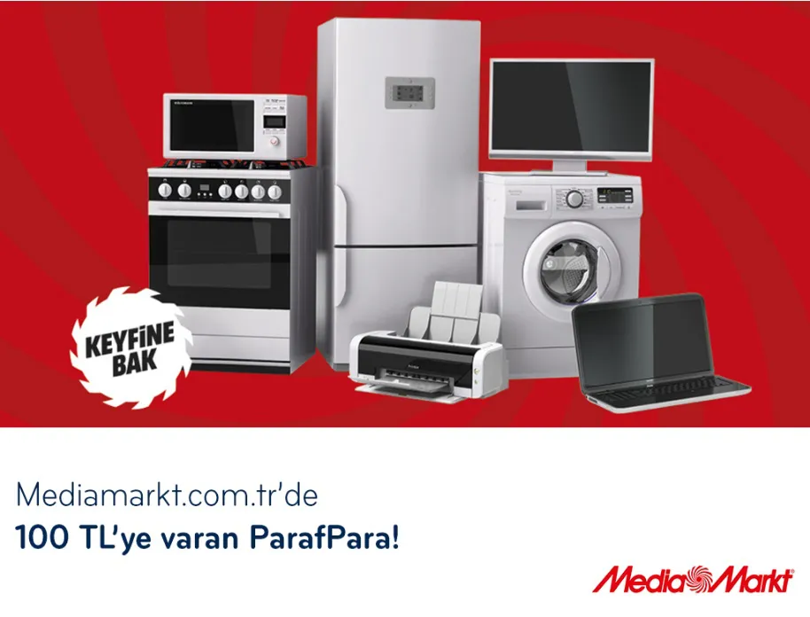 Paraf ile Mediamarkt.com.tr’de 100TL’ye Varan ParafPara!