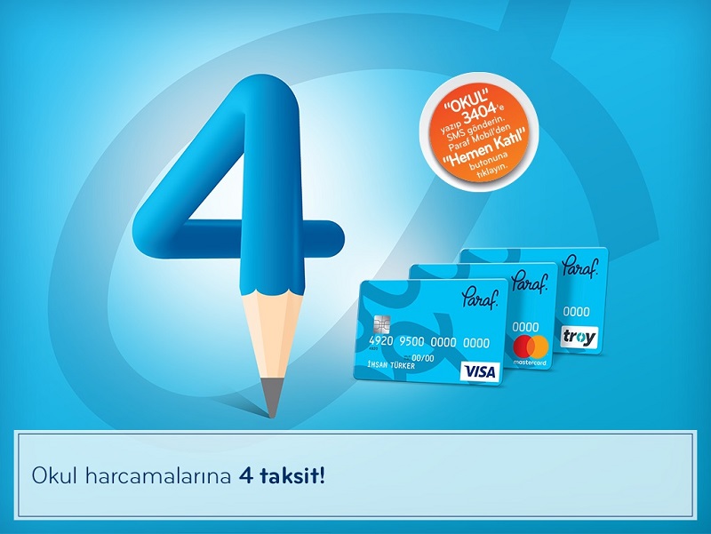 Peşin Okul Harcamalarına 4 Taksit! Peşin Okul Harcamalarına 4 Taksit!