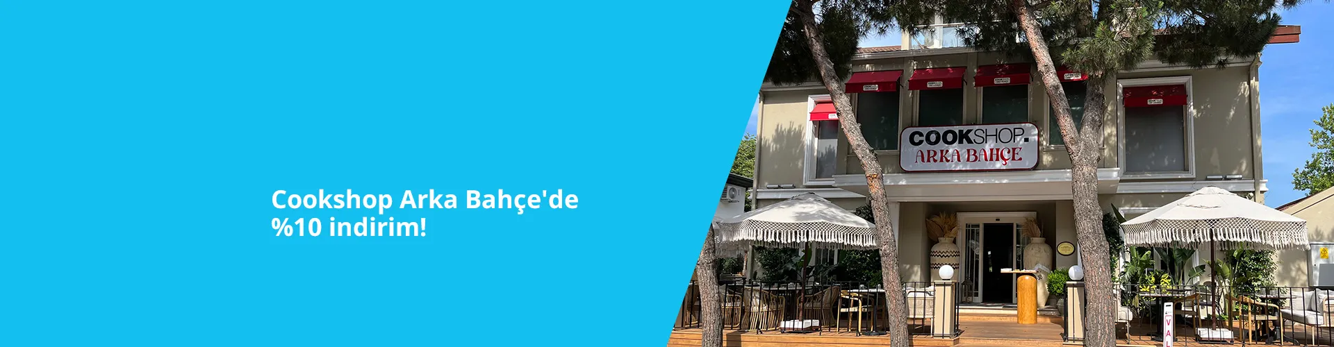 Cookshop Arka Bahçe'de Paraf Platinum'la %10 İndirim Fırsatı!