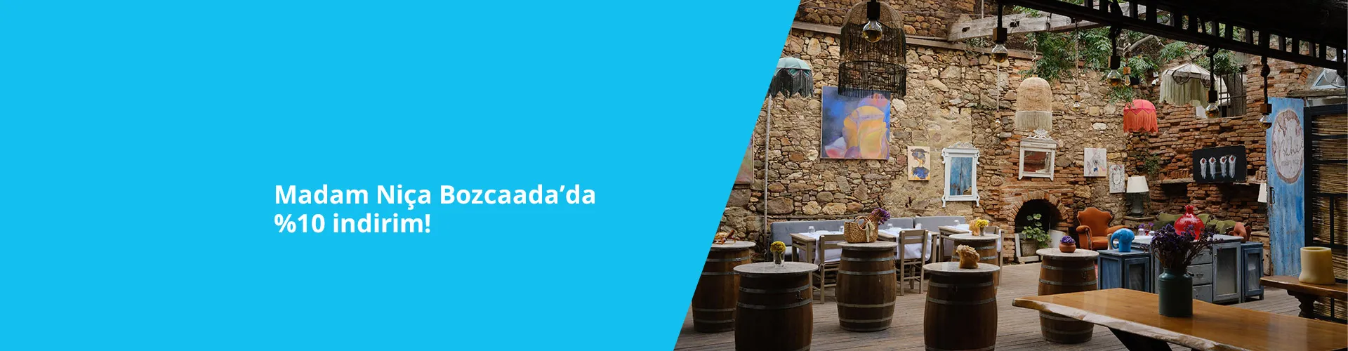 Paraf Platinum ile Madam Niça Bozcaada’da %10 indirim