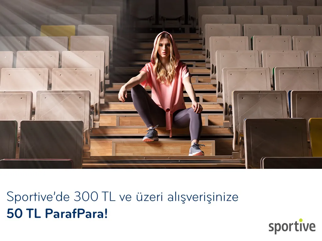 Paraf ile Sportive Mağazaları’nda 50 TL ParafPara! Paraf ile Sportive Mağazaları’nda 50 TL ParafPara!
