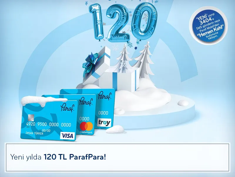Yeni Yılda İlk Hediyeniz 120 TL ParafPara!
