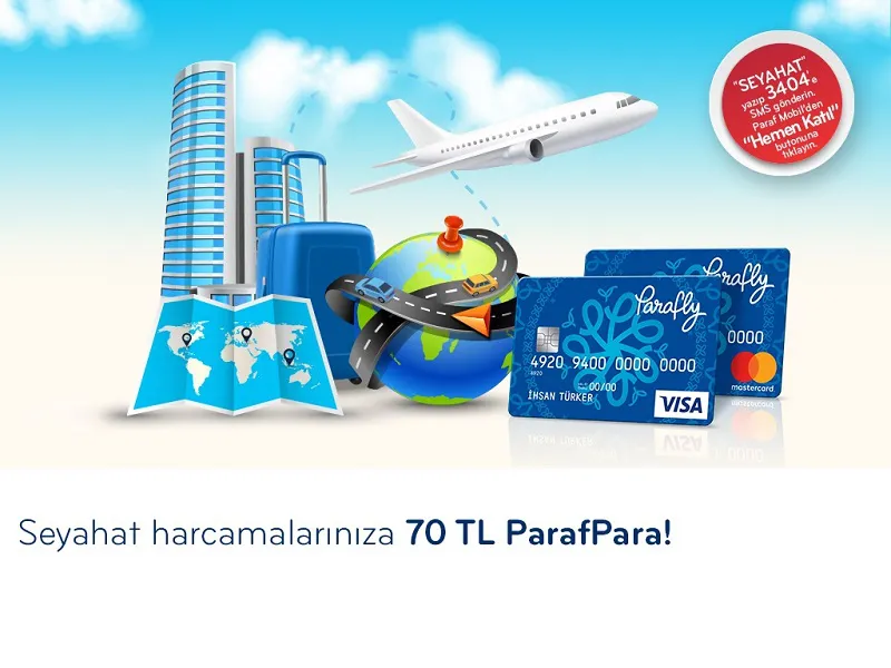 Parafly’dan Seyahat Harcamalarınıza Özel 70 TL’ye Varan ParafPara!