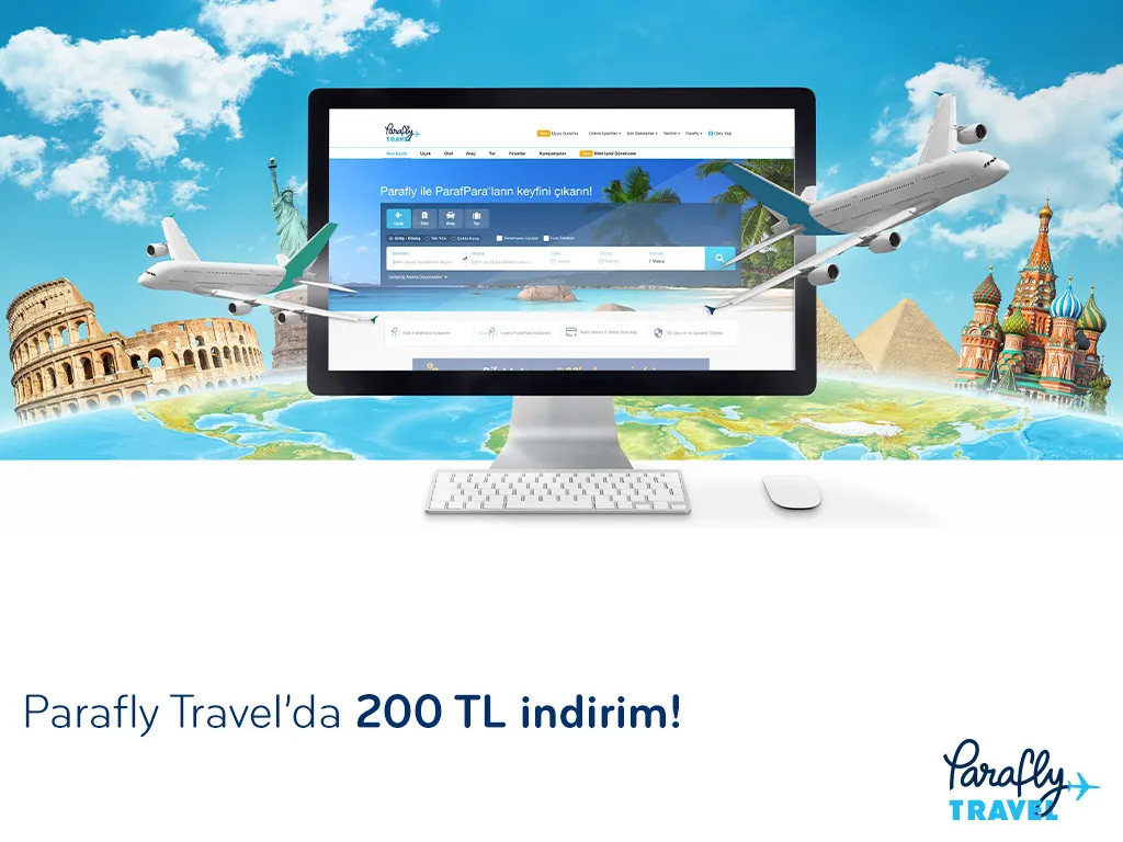 Paraf ile Parafly Travel’da 200 TL indirim! Paraf ile Parafly Travel’da 200 TL indirim!