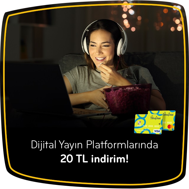 Parafree Dijital Yayın Platformlarında 20 TL İndirim! Parafree Dijital Yayın Platformlarında 20 TL İndirim!