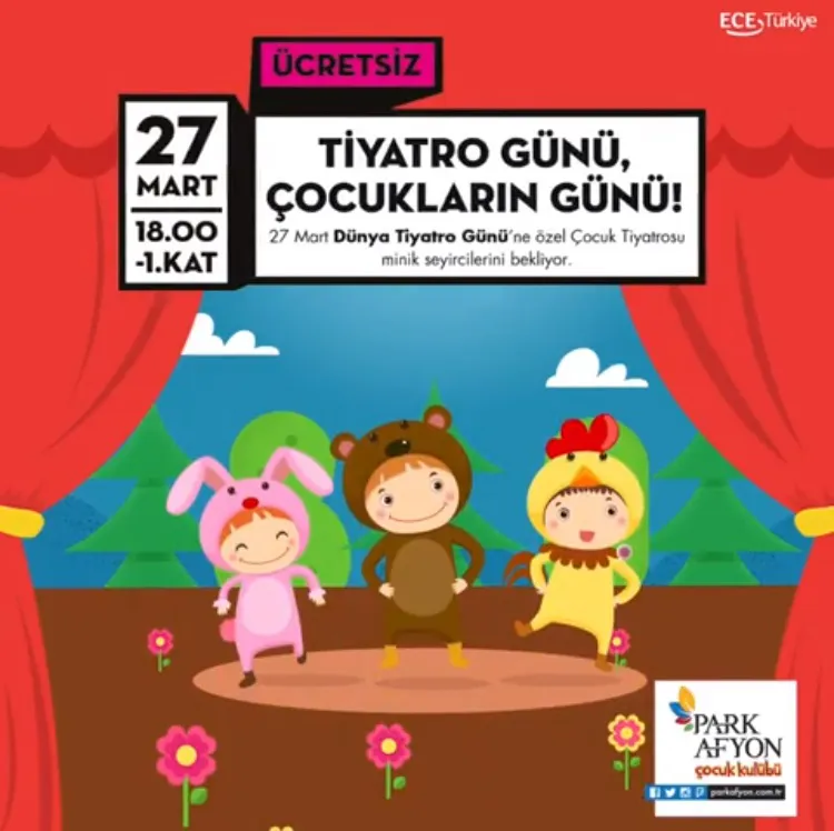 Park Afyon Tiyatro Günü, Çocukların Günü! Park Afyon Tiyatro Günü, Çocukların Günü!