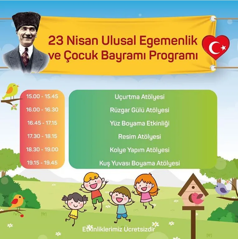 23 Nisan Ulusal Egemenlik ve Çocuk Bayramı!