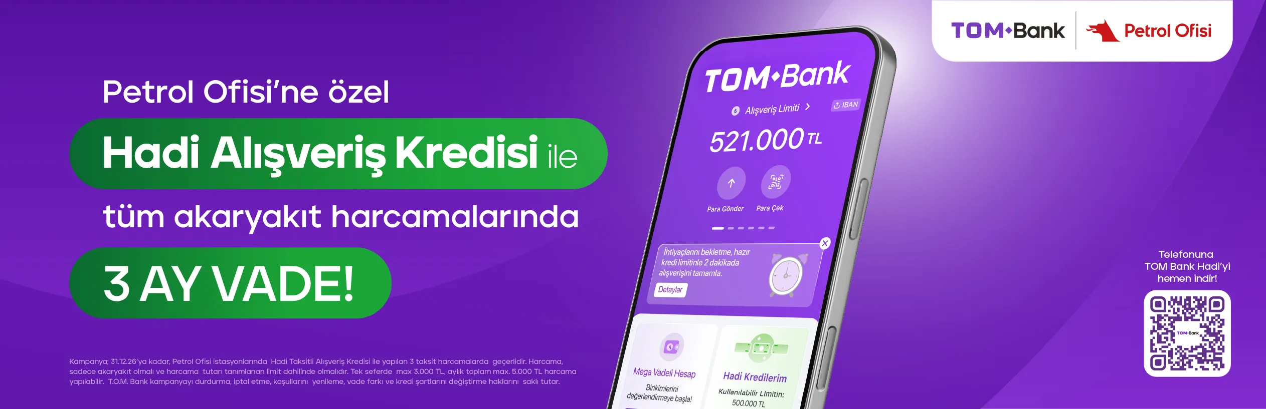 Petrolofisi Alışveriş Kredisi: Yakıta 3 Ay Vade!