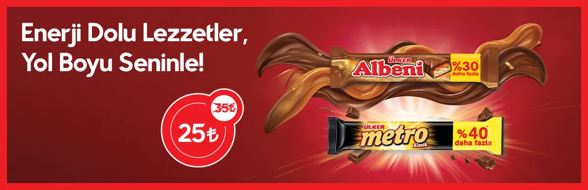 Mega Tasarruf! Ülker Metro ve Albeni Büyük Boy Çeşitlerinde Süper Kampanya