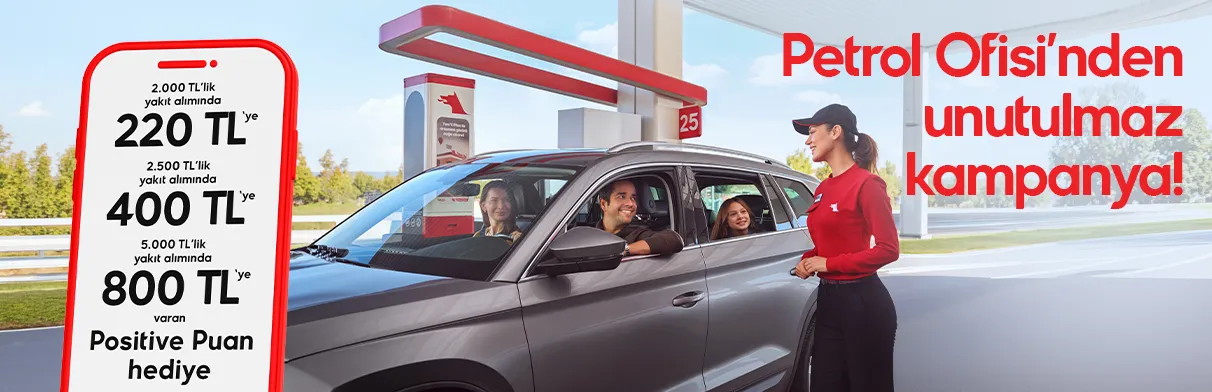 Petrol Ofisi'nden Büyük Fırsat! Positive Puan Kazanma Şansı Yakıt Alımlarınızda